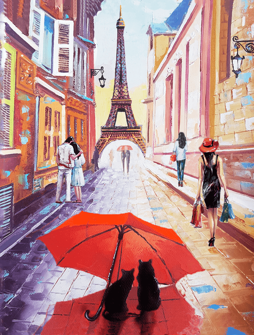 Paris-Small-street-Cats-souvenirs-yovanart