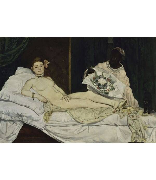 Eduar-Mane-Olimpia-reprodukcije-štampa-na-canvasu-bgcoolart Eduar Mane olimpija slike na platnu kanvas reprodukcije na zidu home dekor