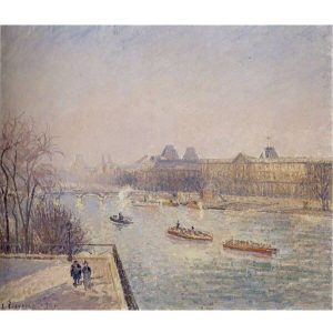 Camille Pissarro Pisaro zima sena jutro svitanje slika na kanvas platnu home dekor slike na zidu