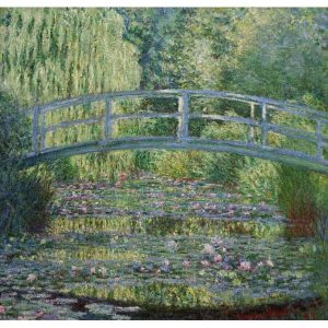 Klod Mone lokvanji most štampa na platnu kanvas reprodukcije slike na zidu