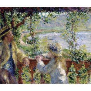 Renoar pored jezera reprodukcije slika na kanvas platnu home dekor slike na zidu