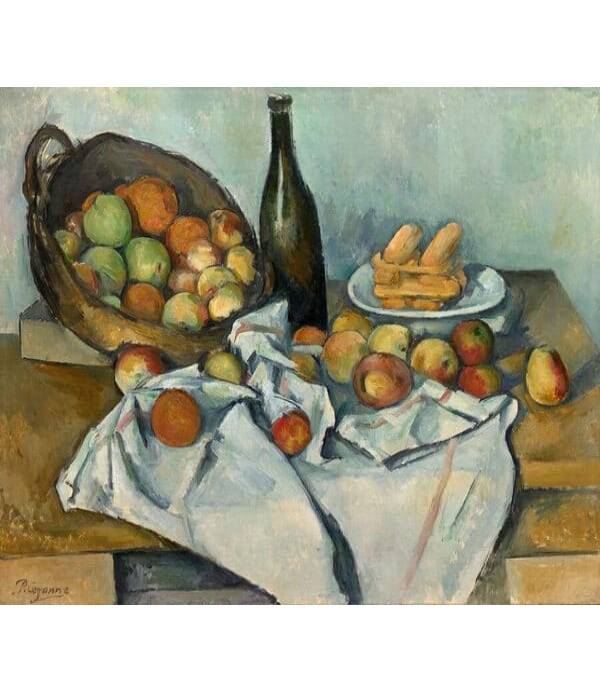 Pol-Sezan-korpa-sa-jabukama-reprodukcije-slika-stampa-na-canvasu-beograd-srbija Pol Sezan jabuke mrtva priroda reprodukcije slika na kanvas platnu home dekor slike na zidu