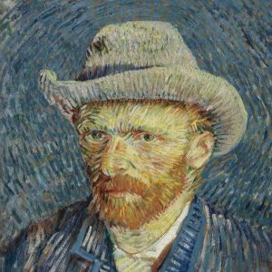 Van Gog autoportret šešir reprodukcije slike na kanvas platnu home dekor na zidu