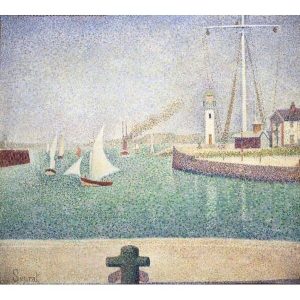 Georges Seurat Sera ulaz u luku reprodukcije štampa na kanvas platnu