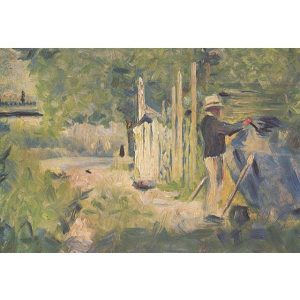 Georges Seurat Sera čovek farba brod reprodukcije štampa na kanvas platnu