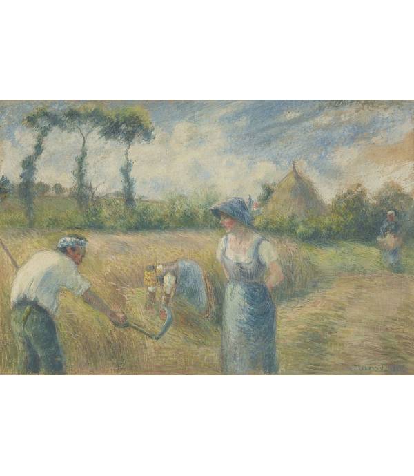 Kamij-Pisaro-berba-štampa-na-kanvas-platnu Camille Pissarro Pisaro berba žetva štampa na kanvas platnu home dekor