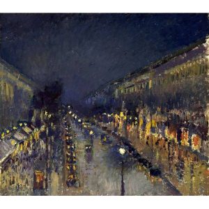 Camille Pissarro Kamij Pisaro bulevar monmartr noću štampa na kanvas platnu home dekor