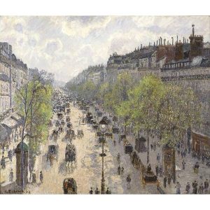 Camille Pissarro Pisaro bulevar monmartr proleće štampa na kanvas platnu home dekor