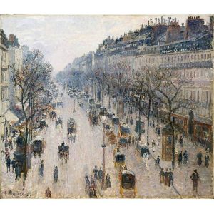 Camille Pissarro Pisaro bulevar monmartr zimsko jutro štampa na kanvas platnu home dekor