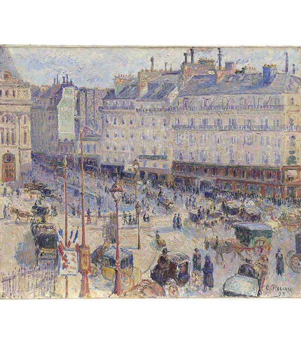 Kamij-Pisaro-lučki-trg-štampa-na-kanvas-platnu Camille Pissarro Pisaro lučki trg štampa na kanvas platnu home dekor