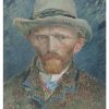 Van Gog autoportret sa sivim filcanim šeširom štampa na kanvas platnu home dekor
