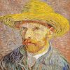 Van Gog autoportret sa slamnatim šeširom štampa na kanvas platnu home dekor