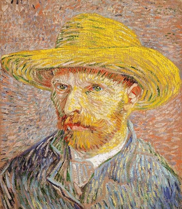 Van Gog autoportret sa slamnatim šeširom štampa na kanvas platnu home dekor Van Gog autoportret sa slamnatim šeširom štampa na kanvas platnu home dekor